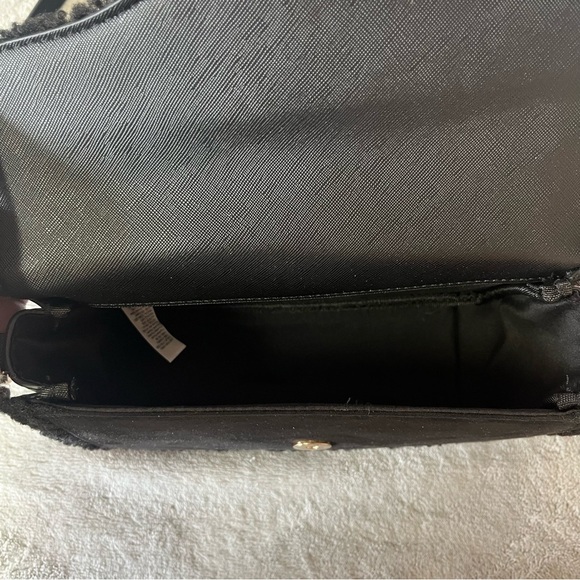 NWOT River Island Black Borg Trim Satchel Bag - Picture 8 of 11